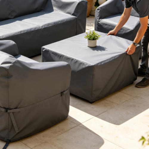 Custom Fit Outdoor Furniture Cover Securing