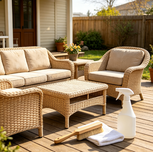 At-home Wicker Furniture Cleaning