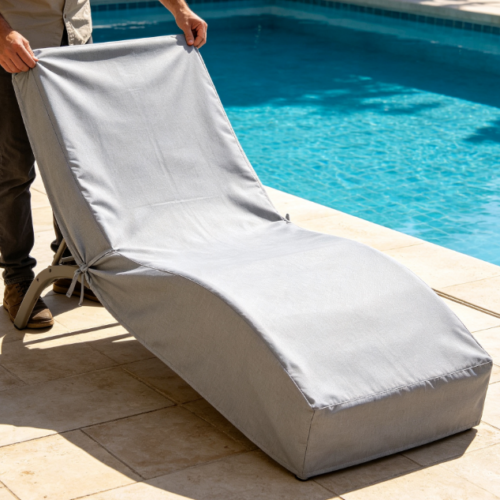 Chaise Lounge Sun Cover On-site Fitting