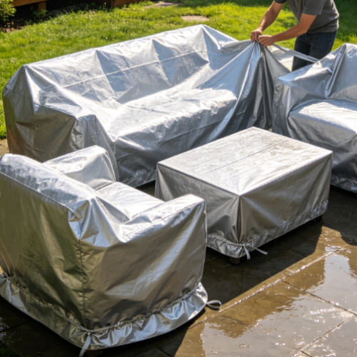 Backyard Rain & Sun Cover Installation