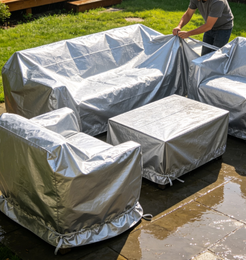 Backyard Rain & Sun Cover Installation