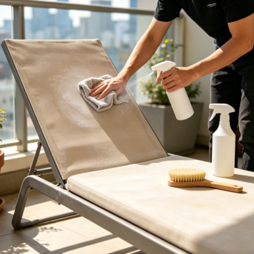 Balcony Lounge Furniture Dust Cleaning