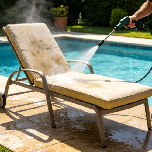 Outdoor Chaise Lounge Deep Cleaning